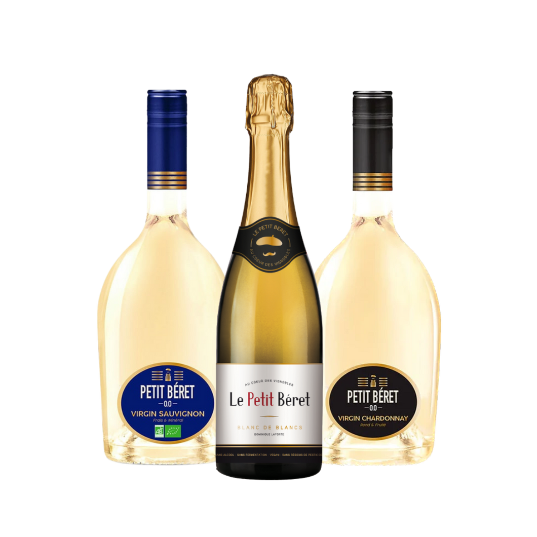 Pachet Promoțional 3 Vinuri Albe Fără Alcool 75 cl